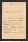 Nachlass Franz Steindachner, Brief von Emil von Marenzeller an Franz Steindachner (19.09.1890), Inv.Nr. 326.02, Seite 1